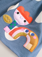 Navy Character Short Sleeve Jersey Summer Dress (3mths-7yrs) - Image 7 of 7