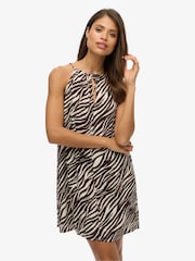 Superdry Zebra Mini Print Beach Cami Dress - Image 3 of 6