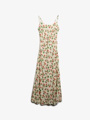 Superdry Cream Sleeveless Maxi Slip Jersey Dress - Image 6 of 7
