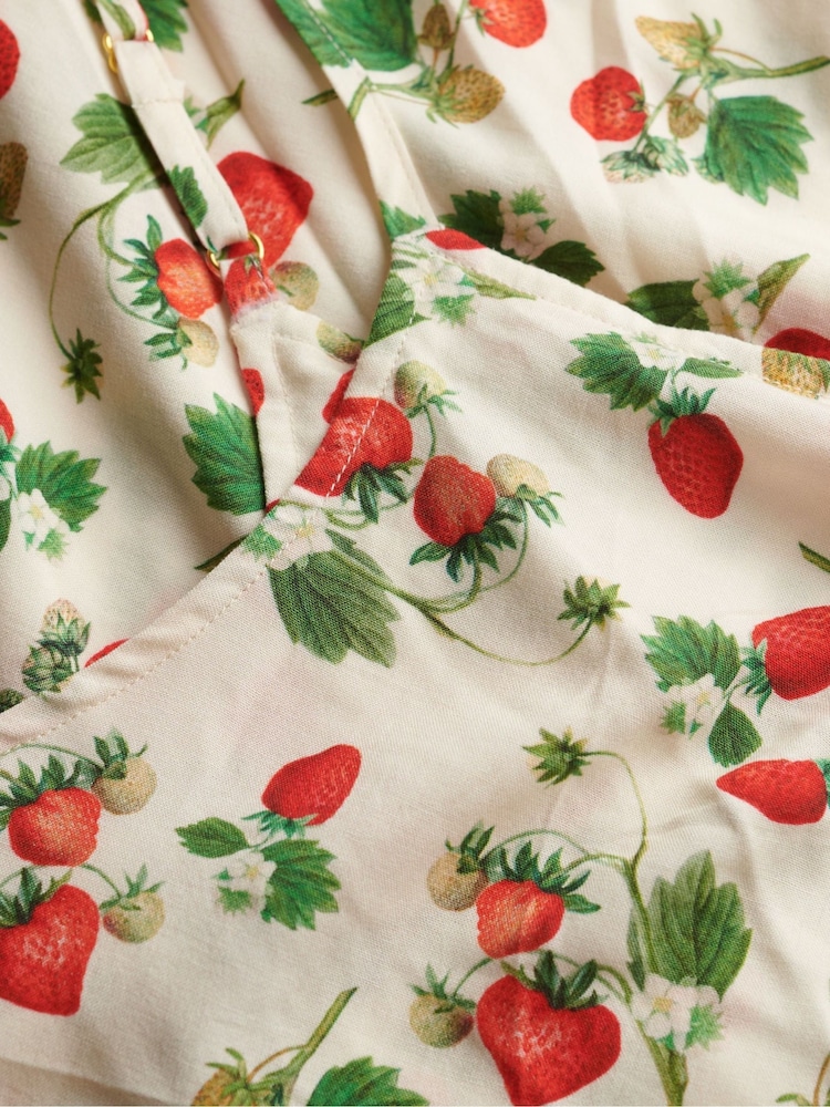 Superdry Cream Fruit Print Sleeveless Maxi Slip Jersey Dress - Image 7 of 7 Superdry Cream Fruit Print Sleeveless Maxi Slip Jersey Dress - Image 7 of 7