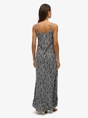Superdry Leopard Sleeveless Maxi Slip Jersey Dress - Image 3 of 7