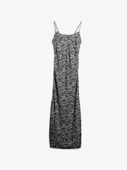 Superdry Leopard Sleeveless Maxi Slip Jersey Dress - Image 6 of 7