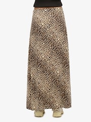 Superdry Leopard Column Maxi Skirt - Image 2 of 6