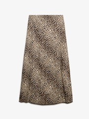 Superdry Leopard Column Maxi Skirt - Image 5 of 6