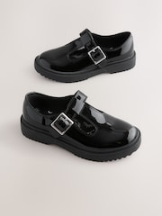 Black Chunky T-Bar School Shoes - Image 1 of 4