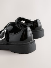 Black Chunky T-Bar School Shoes - Image 2 of 4