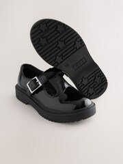 Black Chunky T-Bar School Shoes - Image 4 of 4