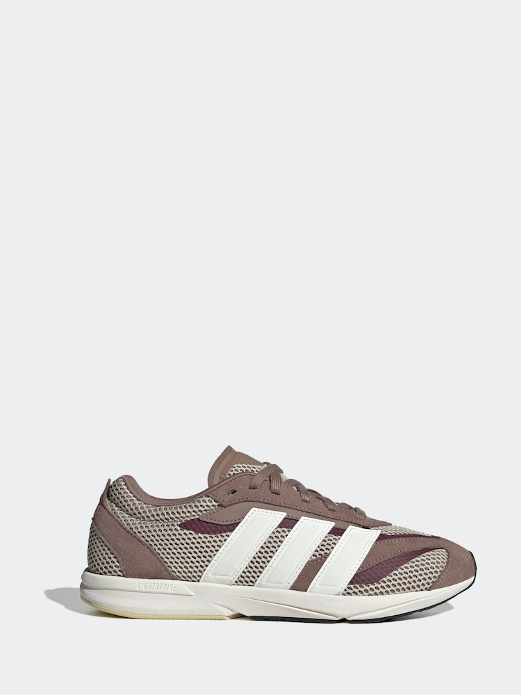 adidas Brown Lightblaze Lo Trainers - Image 1 of 10