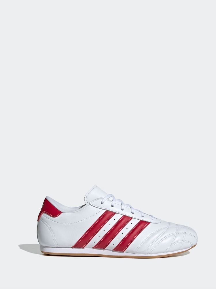 adidas Originals White/Grey Taekwondo Lace Up Trainers - Image 1 of 9