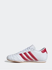 adidas Originals White/Grey Taekwondo Lace Up Trainers - Image 2 of 9