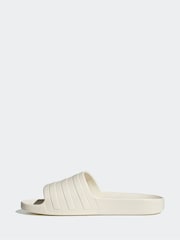 adidas White cream Sportswear Adilette Aqua Slides - Image 2 of 9