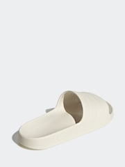 adidas White cream Sportswear Adilette Aqua Slides - Image 4 of 9