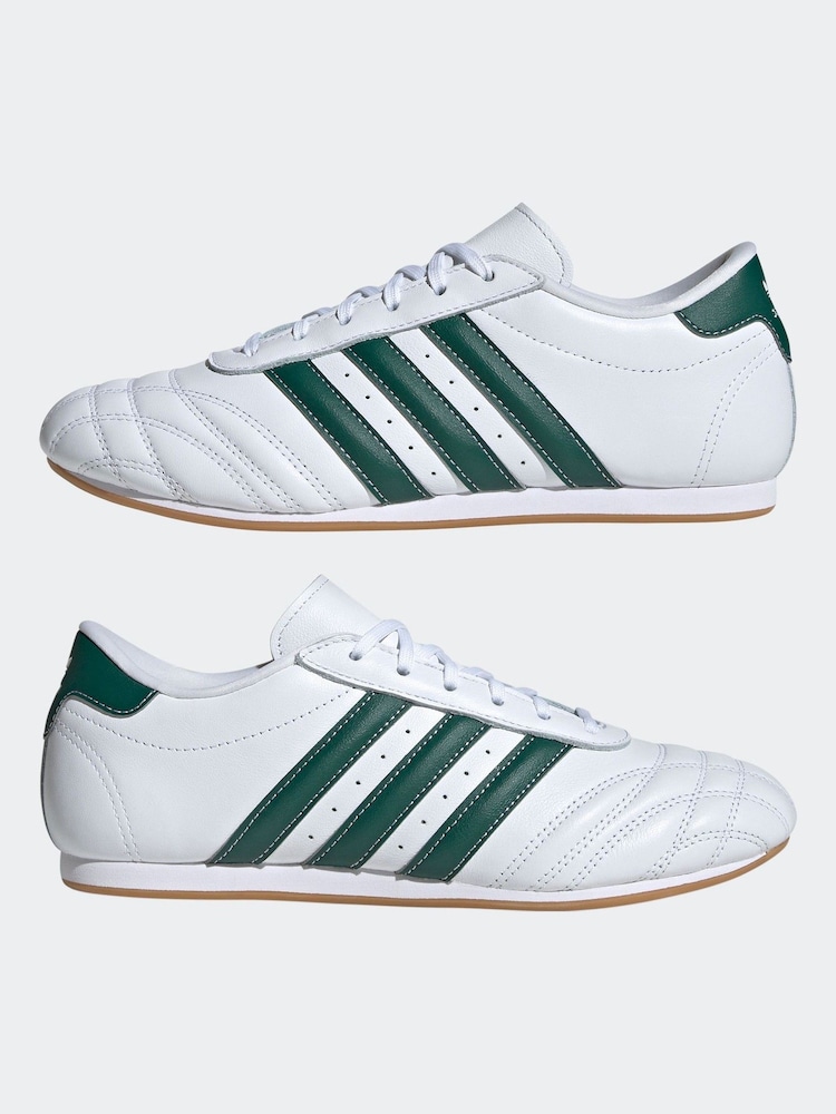 adidas Originals White Gold Taekwondo Lace-Up Trainers - Image 2 of 8 adidas Originals White Gold Taekwondo Lace-Up Trainers - Image 2 of 8