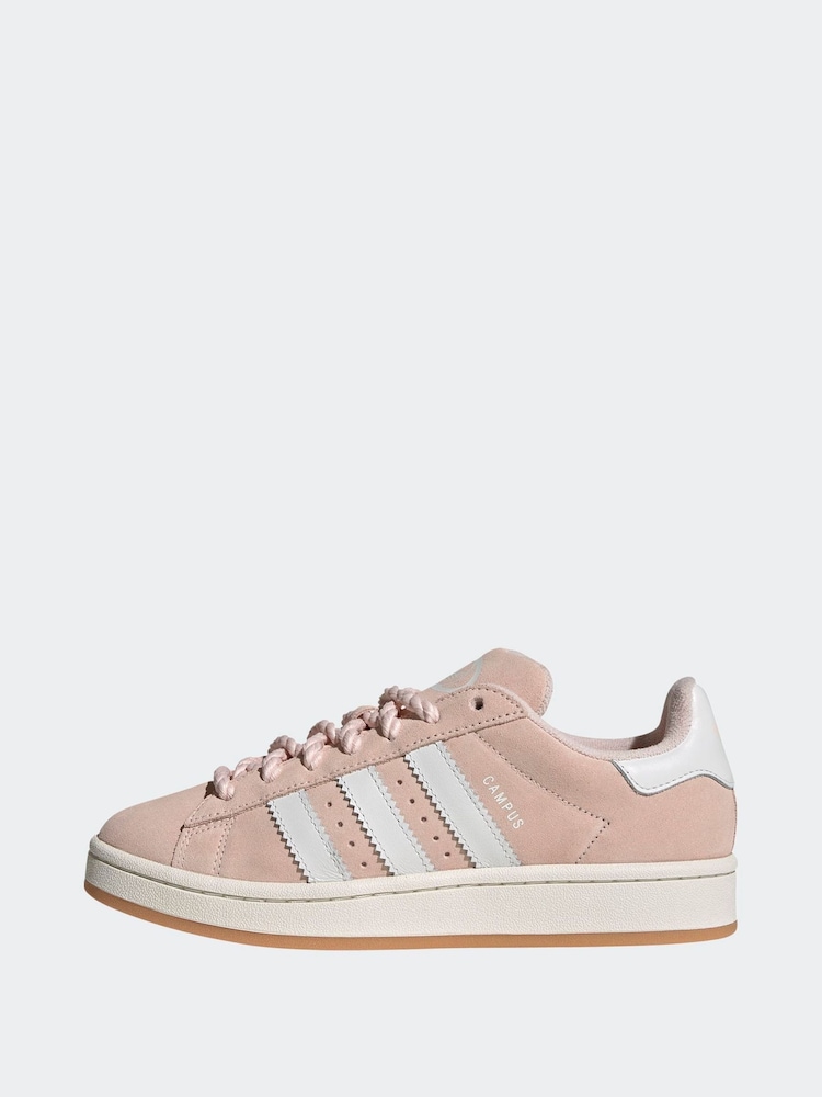adidas Originals Pink/White Campus Trainers - Image 2 of 10 adidas Originals Pink/White Campus Trainers - Image 2 of 10