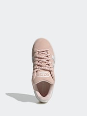 adidas Originals Pink/White Campus Trainers - Image 4 of 10