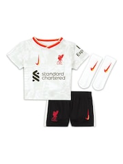 Nike White Liverpool Third Stadium Mini Kit 2024-25 Infant Diogo J. 20 - Image 2 of 3