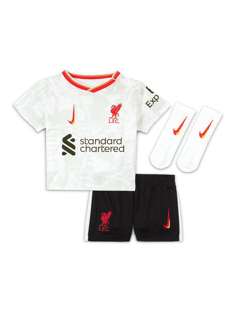 Nike White Liverpool Third Stadium Mini Kit 2024-25 Infant Diogo J. 20 - Image 2 of 3
