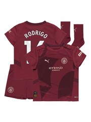 Puma Red Manchester City Third Babykit Football Shirt 2024-25 Rodrigo 16 - Image 1 of 3