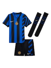 Nike Blue Kids Inter Milan Home Stadium Mini Kit 2024-25 Little Football Shirt - Image 2 of 4