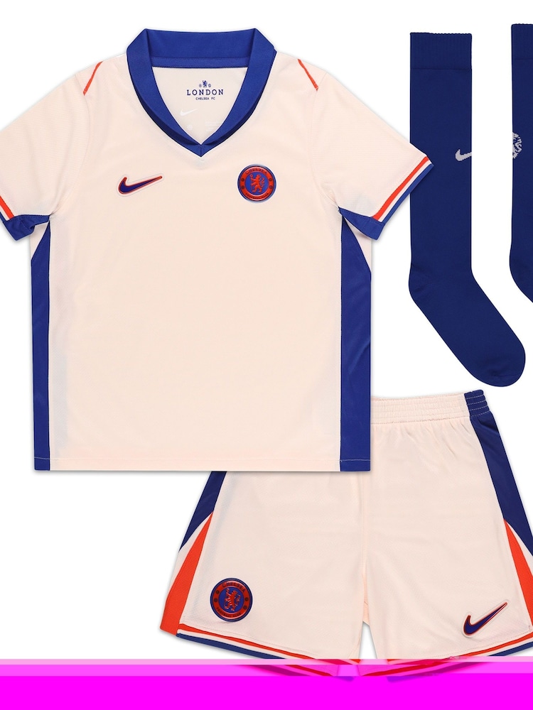 Nike Cream Chelsea Away Stadium Kit 2024-25 Little Kids Palmer 20 - Image 3 of 3