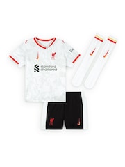 Nike White Liverpool Third Stadium Mini Kit 2024-25 Little Kids Diogo J. 20 - Image 3 of 3