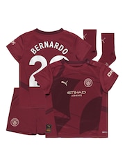 Puma Red Babykit Manchester City Third Football Shirt 2024-25 Bernardo 20 - Image 1 of 3