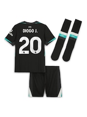Nike Black Kids Liverpool Away Stadium Mini Kit Shirt 2024-25 - Image 3 of 3