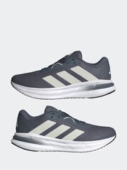 adidas Grey Galaxy 7 Running Trainers - Image 5 of 9