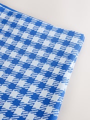 Blue Gingham Check Co-Ord Knitted Mini Skirt - Image 5 of 6