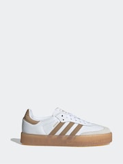 adidas Originals White Black Sambae W Trainers - Image 1 of 9