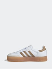 adidas Originals White Black Sambae W Trainers - Image 2 of 9