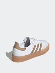 adidas Originals White Black Sambae W Trainers - Image 4 of 9