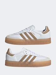 adidas Originals White Black Sambae W Trainers - Image 5 of 9