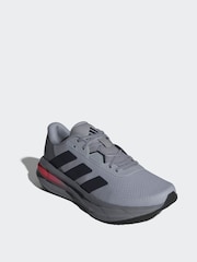 adidas Grey Chrome Galaxy 7 Running Trainers - Image 1 of 9