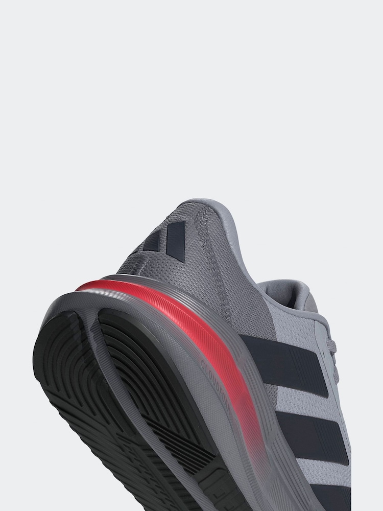adidas Grey Chrome Galaxy 7 Running Trainers - Image 17 of 17 adidas Grey Chrome Galaxy 7 Running Trainers - Image 17 of 17