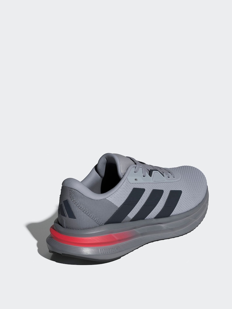 adidas Grey Chrome Galaxy 7 Running Trainers - Image 2 of 9