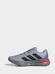 adidas Grey Chrome Galaxy 7 Running Trainers - Image 4 of 9