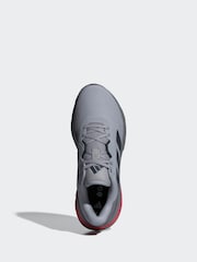 adidas Grey Chrome Galaxy 7 Running Trainers - Image 5 of 9