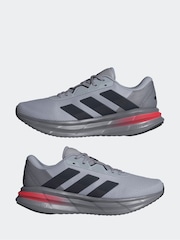 adidas Grey Chrome Galaxy 7 Running Trainers - Image 7 of 9