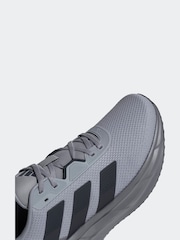 adidas Grey Chrome Galaxy 7 Running Trainers - Image 8 of 9