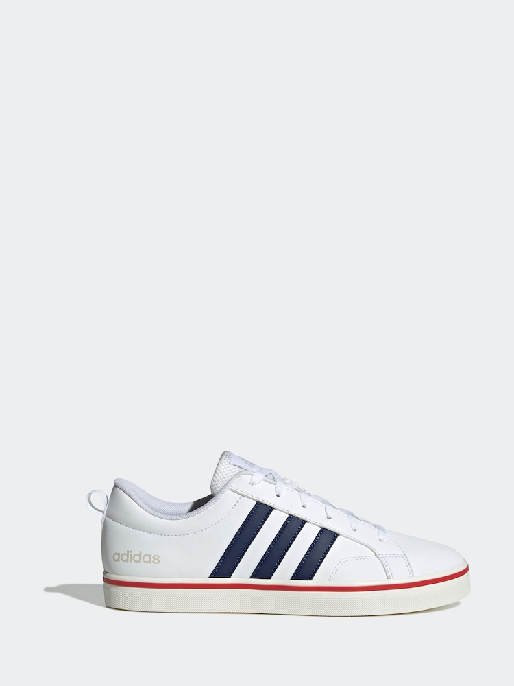adidas White VS Pace Trainers - Image 1 of 9