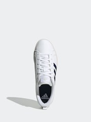 adidas White VS Pace Trainers - Image 5 of 9