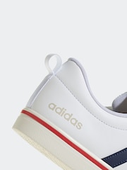 adidas White VS Pace Trainers - Image 8 of 9