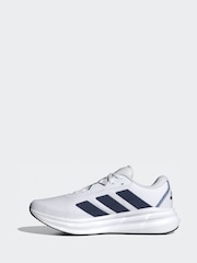 adidas White Ecru Galaxy 7 Running Trainers - Image 2 of 9