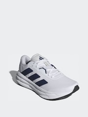 adidas White Ecru Galaxy 7 Running Trainers - Image 3 of 9