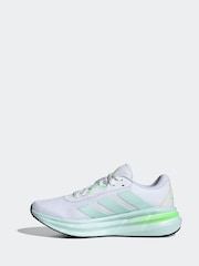 adidas White cream Galaxy 7 Trainers - Image 2 of 9