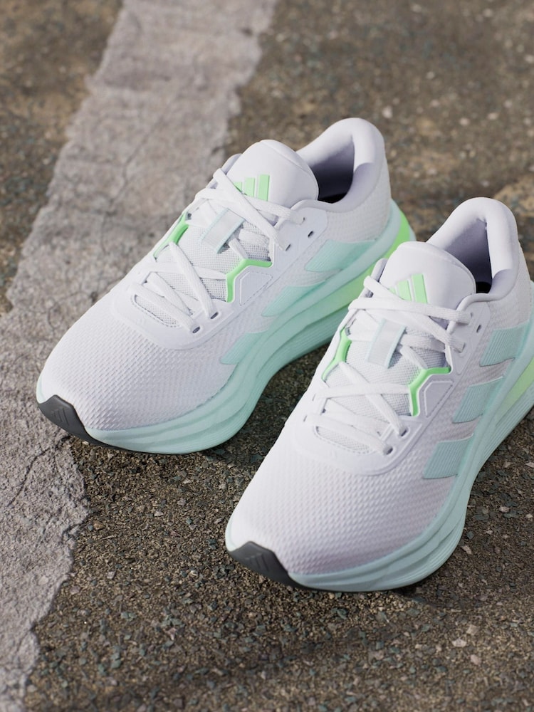 adidas White cream Galaxy 7 Trainers - Image 4 of 16