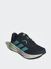 adidas Blue Galaxy 7 Running Trainers - Image 3 of 9