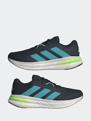adidas Blue Galaxy 7 Running Trainers - Image 5 of 9