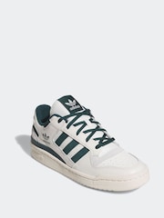 adidas Originals White Forum Low CL Trainers - Image 3 of 9
